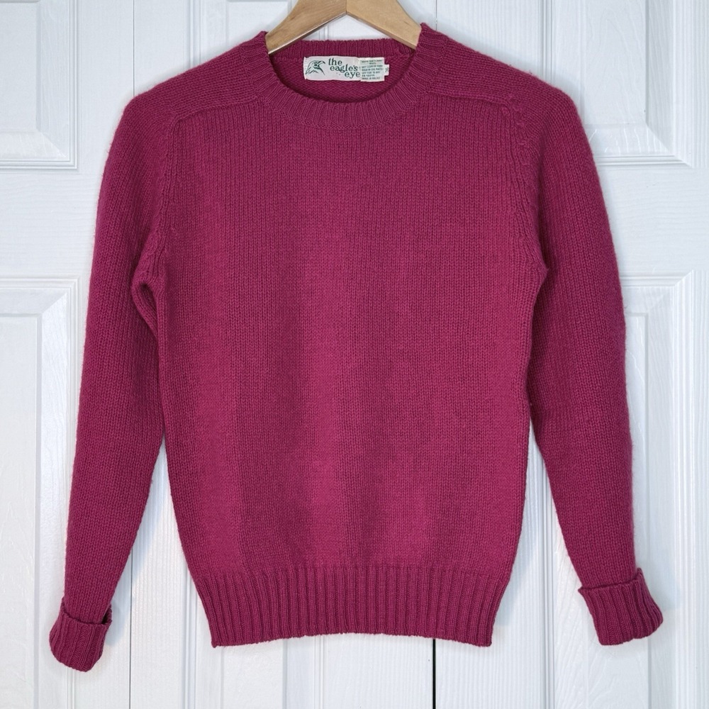 The Angora Shop Fuchsia Crewneck Sweater